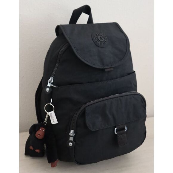 Kipling Handbags - Kipling KI9450-ODH Women's O/S Black Tonal Queenie Backpack